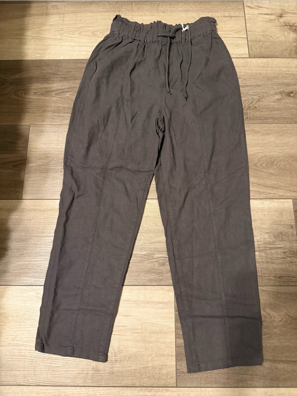 Women's Charcoal Elastic-Waist Jogger Pants
